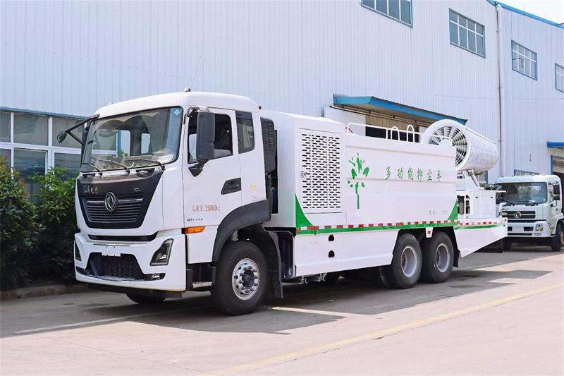 茂名東風(fēng)天龍抑塵車工地灰塵克星，變身消毒車“上陣殺菌”硬核防疫