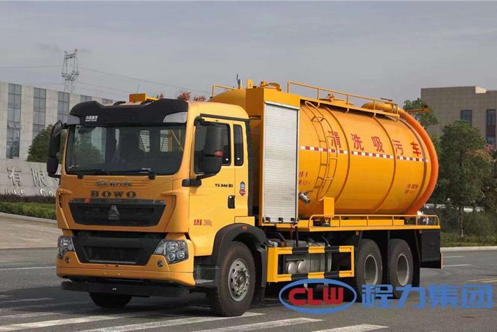 程力重汽豪沃后八輪22方清洗吸污車 程力重汽豪沃后八輪22方清洗吸污車